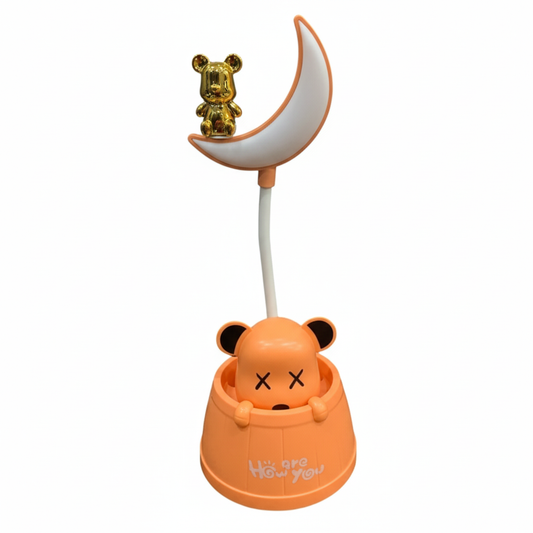 10.5 Inch Bear And Moon Led Desk Lamp | Unique Bazar
