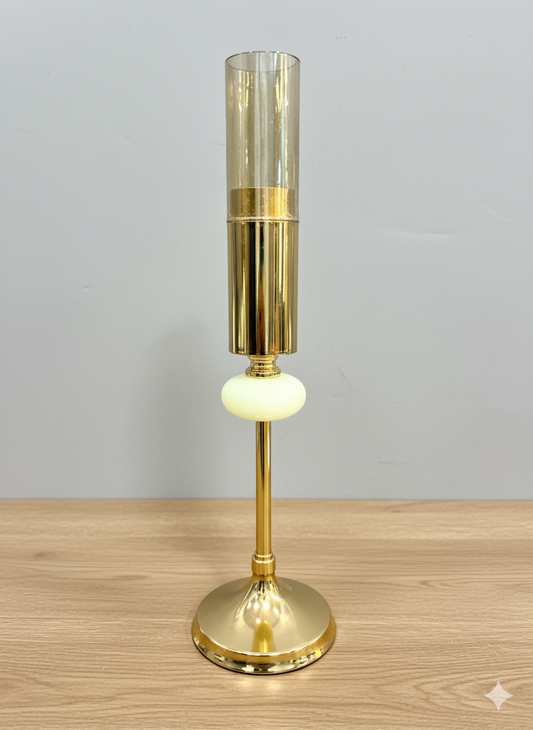 Unique Bazar: 16" Gold Candle Holder - Diwali Decor