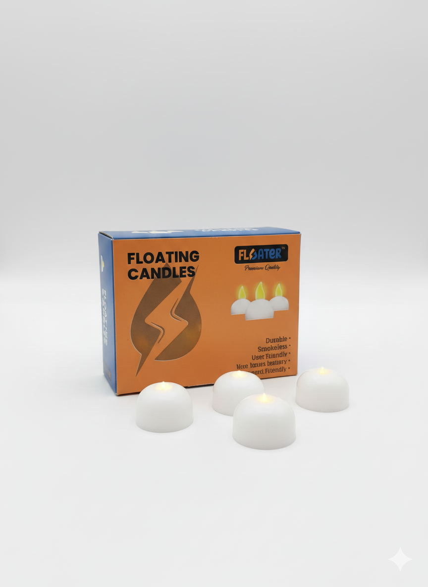 Led Floating Candles (Pack of 12)
