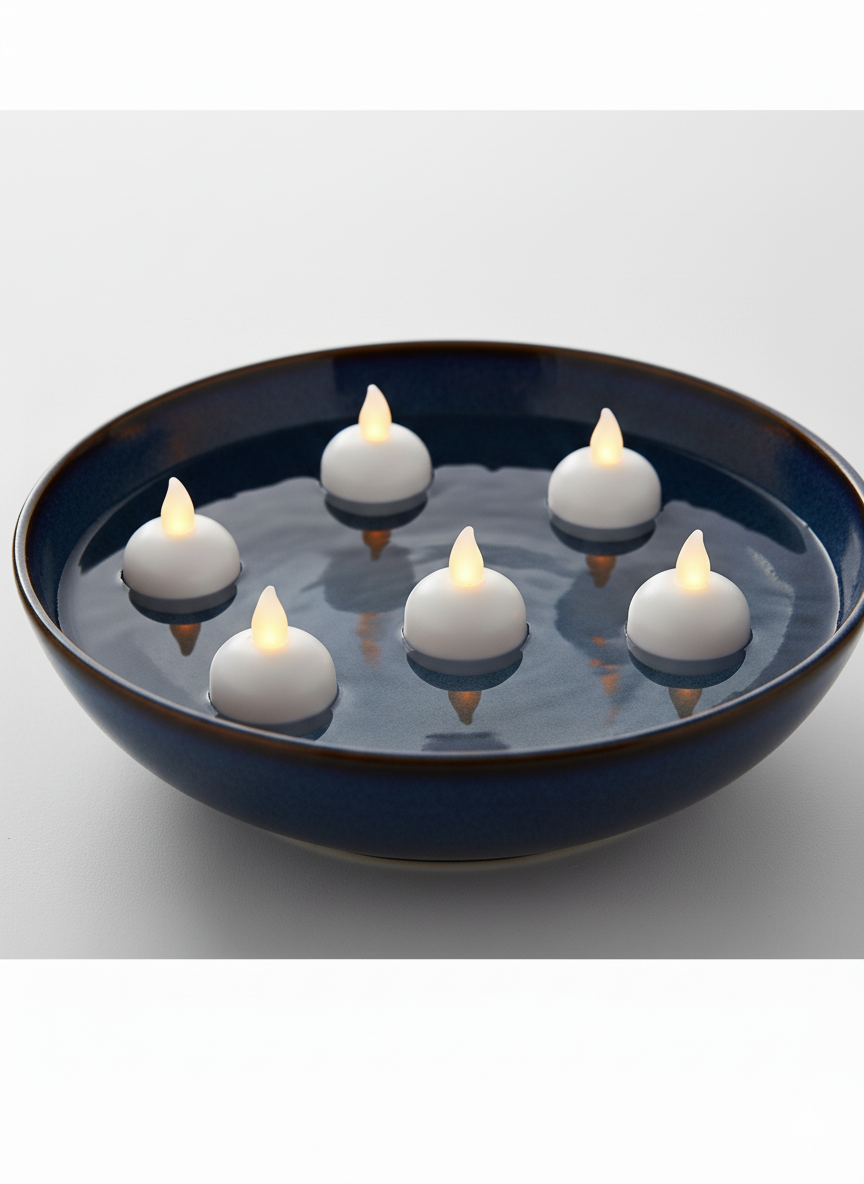 Led Floating Candles (Pack of 12)