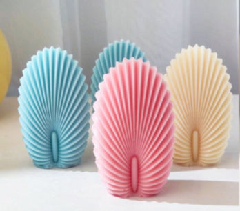 F Geometric Candle - Handcrafted Decor | Unique Bazar