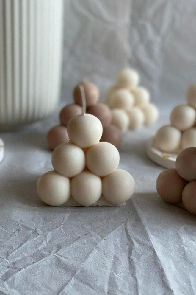 Unique Bazar: Artisanal Soy Pyramid Candle - Diwali Decor