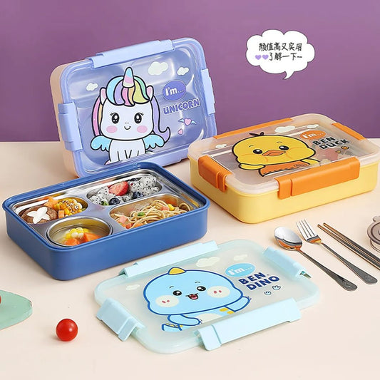 Unique Bazar: Kids Printed Stainless Lunch Box