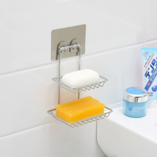 Unique Bazar 2 Layer Stainless Steel Soap Stand