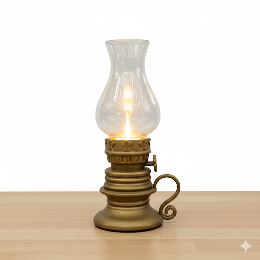 5.5 Inch Vintage Style Kerosene Lamp Led | Unique Bazar