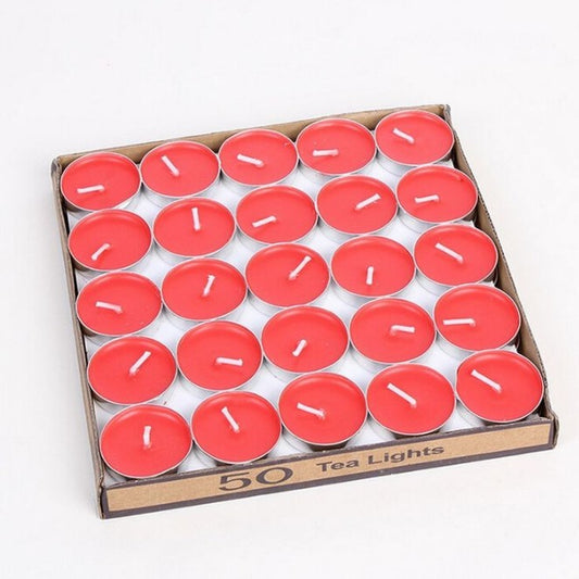 Unique Bazar: Handcrafted 50 Scented Tea Lights for Diwali