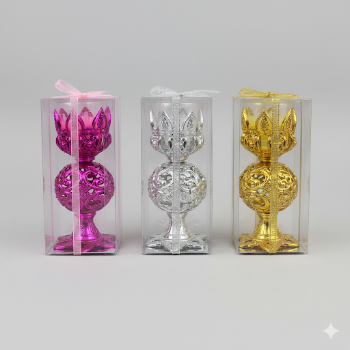 6 Inch Elegant Crown Incense Burner (Assorted Colors) | Unique Bazar