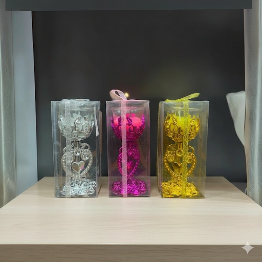 6 Inch Elegant Crown Incense Burner With Heart Detail (Assorted Colors) | Unique Bazar