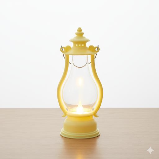 6 Inch Kerosene Lamp Style Led Night Light | Unique Bazar