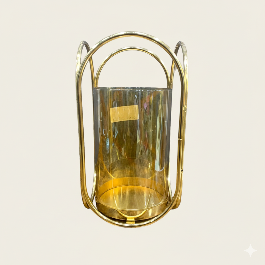 Artisanal Gold & Glass Holder | Unique Bazar