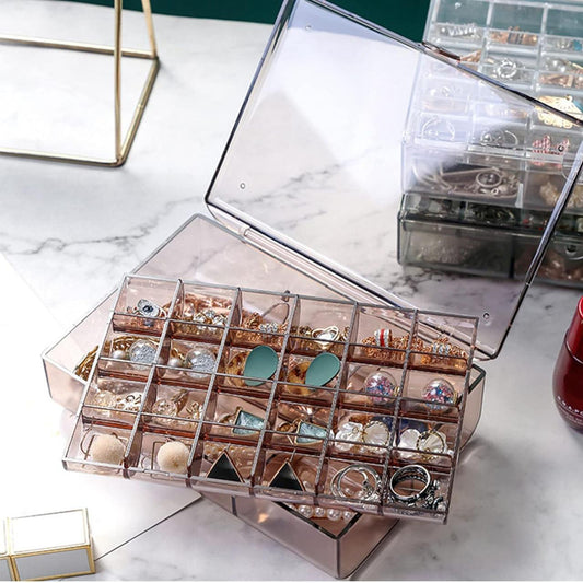 Unique Bazar Acrylic Jewellery Box Organizer
