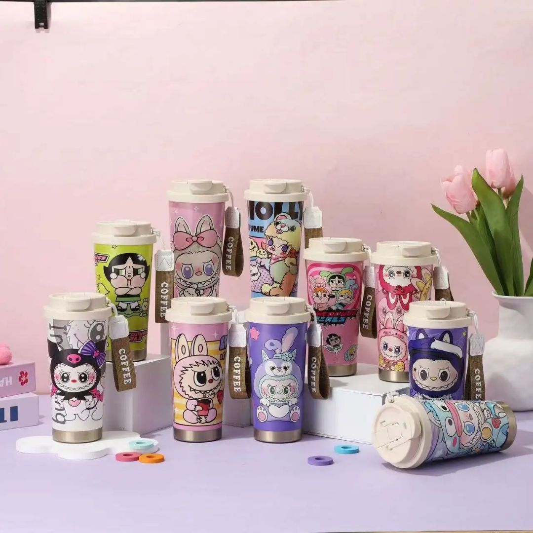 Unique Bazar: Printed Stainless Steel Sipper