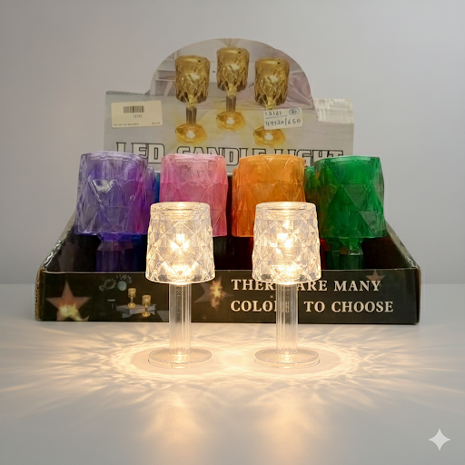Colorful Led Candle Lights   4.5 Inch, 12 Pcs Box | Unique Bazar