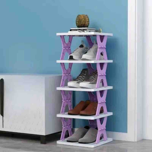 Unique Bazar: 4 Layer Foldable Shoe Rack