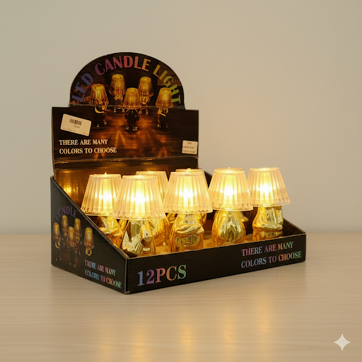Decorative Led Table Lamp With Candle Light Effect | Unique Bazar