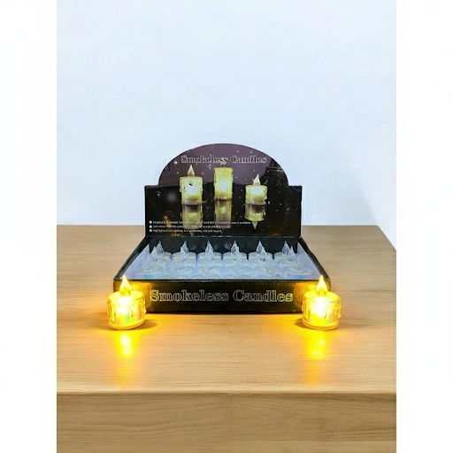 Flameless Led Tealight Candles   2.5 Inch, 24 Pcs Box | Unique Bazar