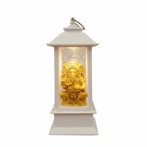 Ganesha Lantern Led Candle 5 Inch | Unique Bazar