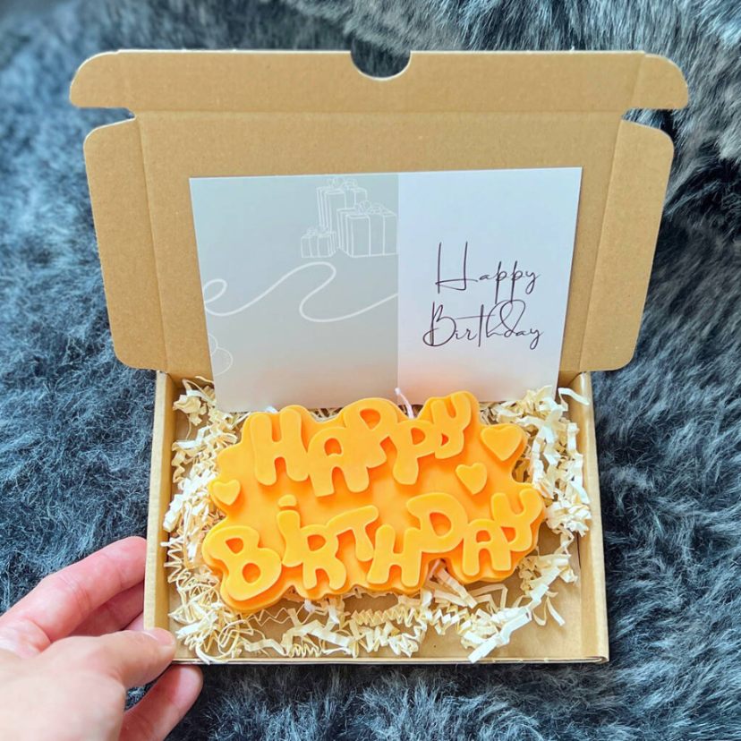 Artisanal Happy Birthday Candle | Unique Bazar