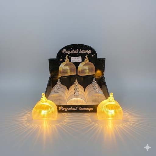 Half Dome Crystal Led Lamps   3.5 Inch, 12 Pcs Box | Unique Bazar
