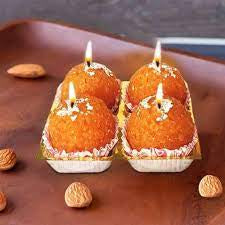 Unique Bazar: Laddu Shape Candle - Handcrafted Diwali Decor