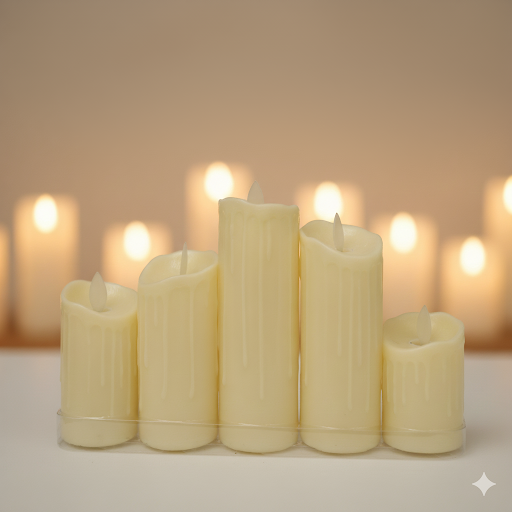 Led Candle 5 Pcs Set | Unique Bazar
