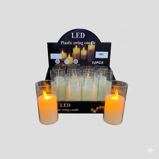 Led Plastic Swing Candles 4.5 Inch | Unique Bazar