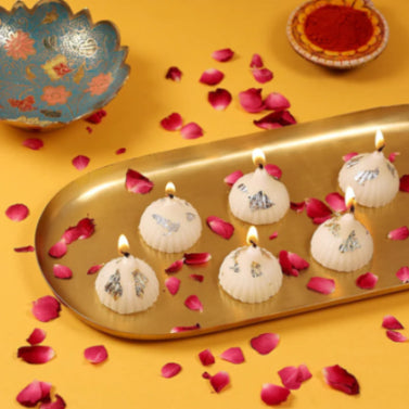 Unique Bazar: Handcrafted Modak Diwali Candle