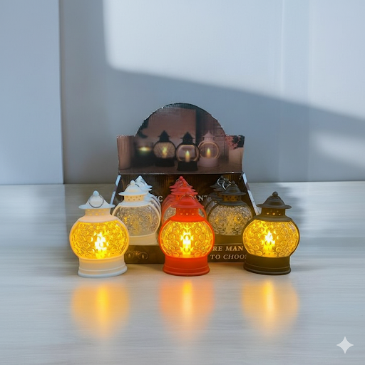 Magic Led Lantern (5.5 Inches, Assorted Colors) | Unique Bazar