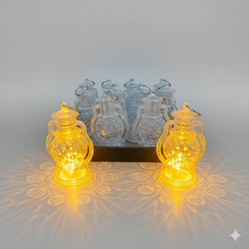 Mini Decorative Led Lanterns   4 Inch, 12 Pcs Box | Unique Bazar