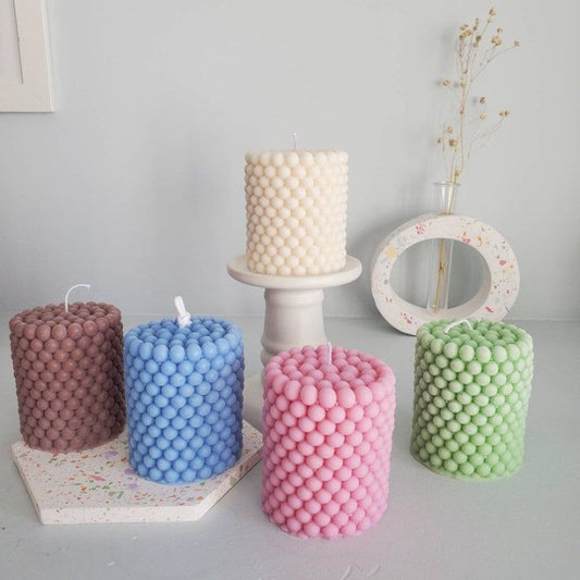 Pillar Bubble Candle - Unique Bazar | Handcrafted Diwali Decor