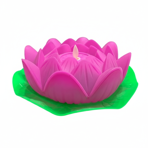 Pink Lotus Floating Candle   4 Inch | Unique Bazar