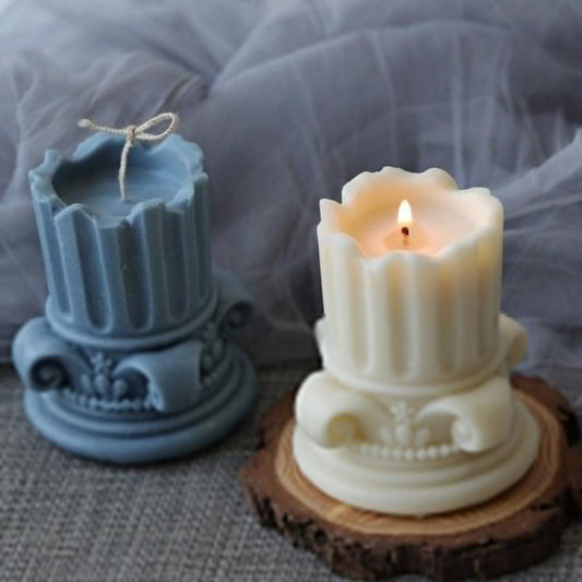Unique Bazar: Artisanal Roman Column Scented Candle