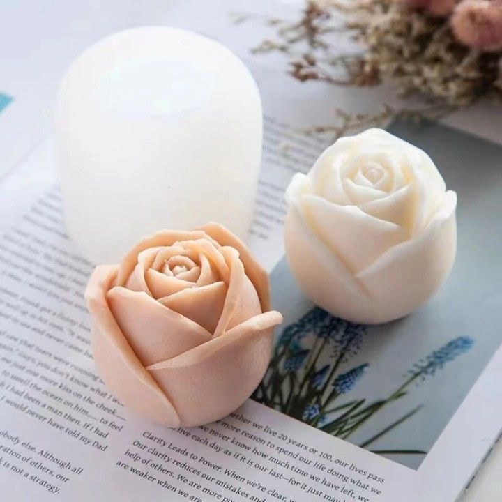 Artisanal Rose Bud Candle | Unique Bazar Diwali