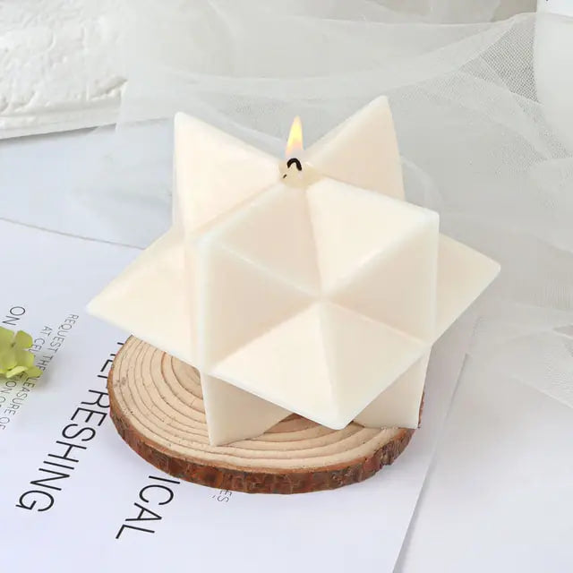 Unique Bazar: Star Scented Candle | Handcrafted Diwali Decor
