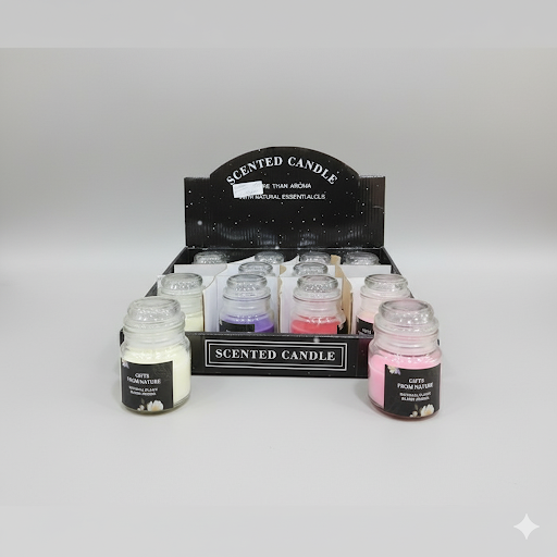 Scented Jar Candles   Assorted Colors) | Unique Bazar