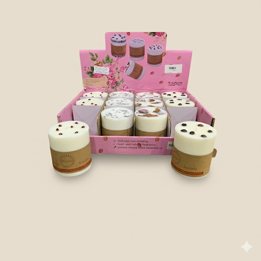 Scented Pillar Candles 3.5 Inch 12 Pcs Box | Unique Bazar
