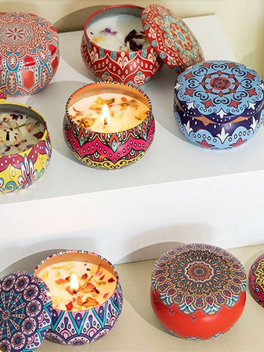 Unique Bazar: Big Scented Tin Candle | Diwali Decor