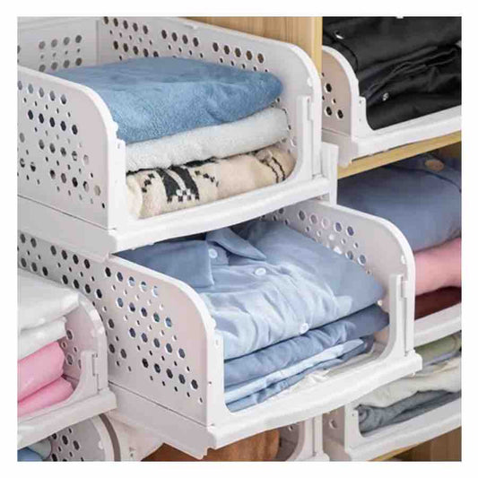 Unique Bazar: Stackable 3 Layer Wardrobe Organizer