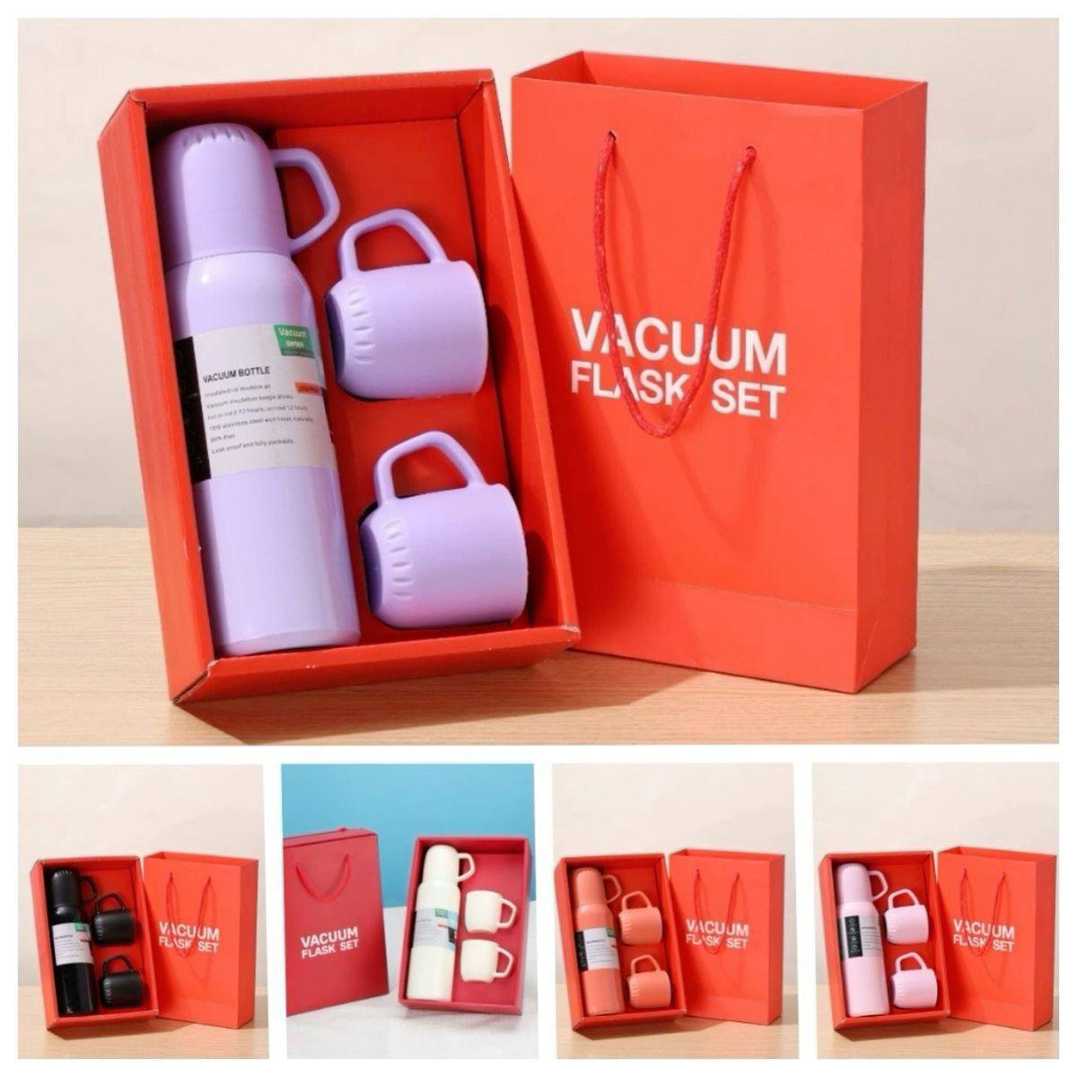 Unique Bazar: Stainless Steel Vacuum Flask Set