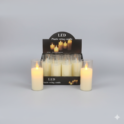 Tall Led Flameless Pillar Candle (5.5 Inch) | Unique Bazar