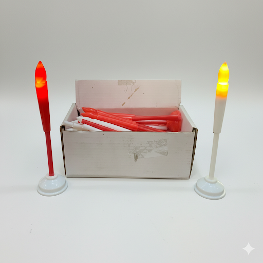 Tapered Led Candlesticks   6.5 Inch, Assorted Colors | Unique Bazar