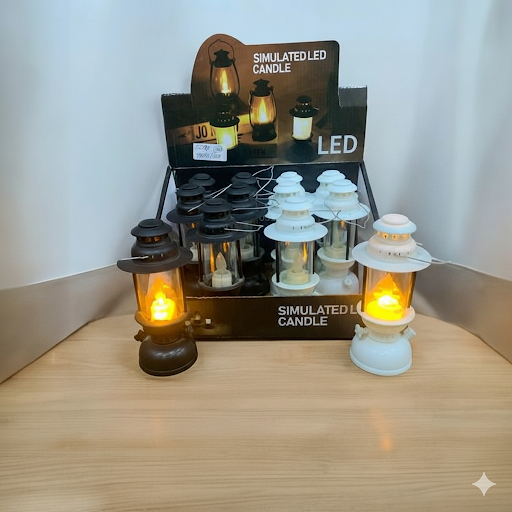 Vintage Style Led Lantern (Black & White) | Unique Bazar