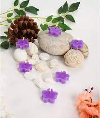 Unique Bazar: Flower Tea Light Candle - Diwali Decor