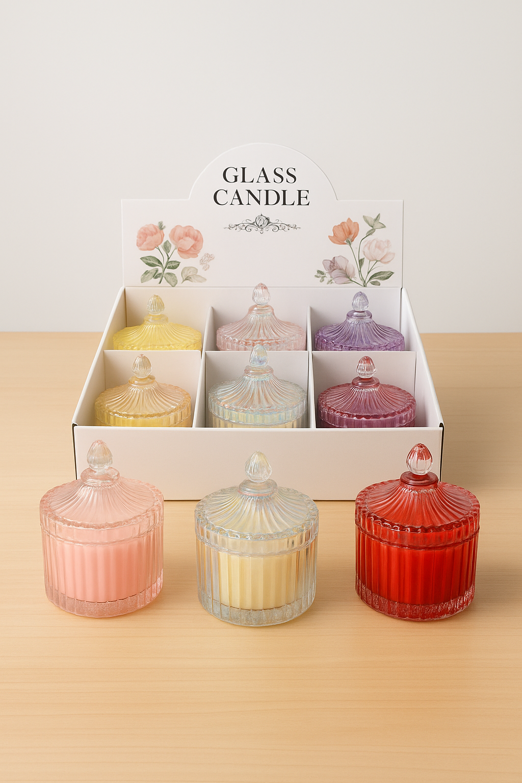 Glass Aesthetic Candle | Unique Bazar