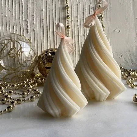 Unique Bazar | Diwali Swirling Tree Candle 13Cm