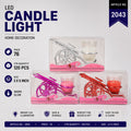 Love Theme Cannon LED Candle Pack of 12