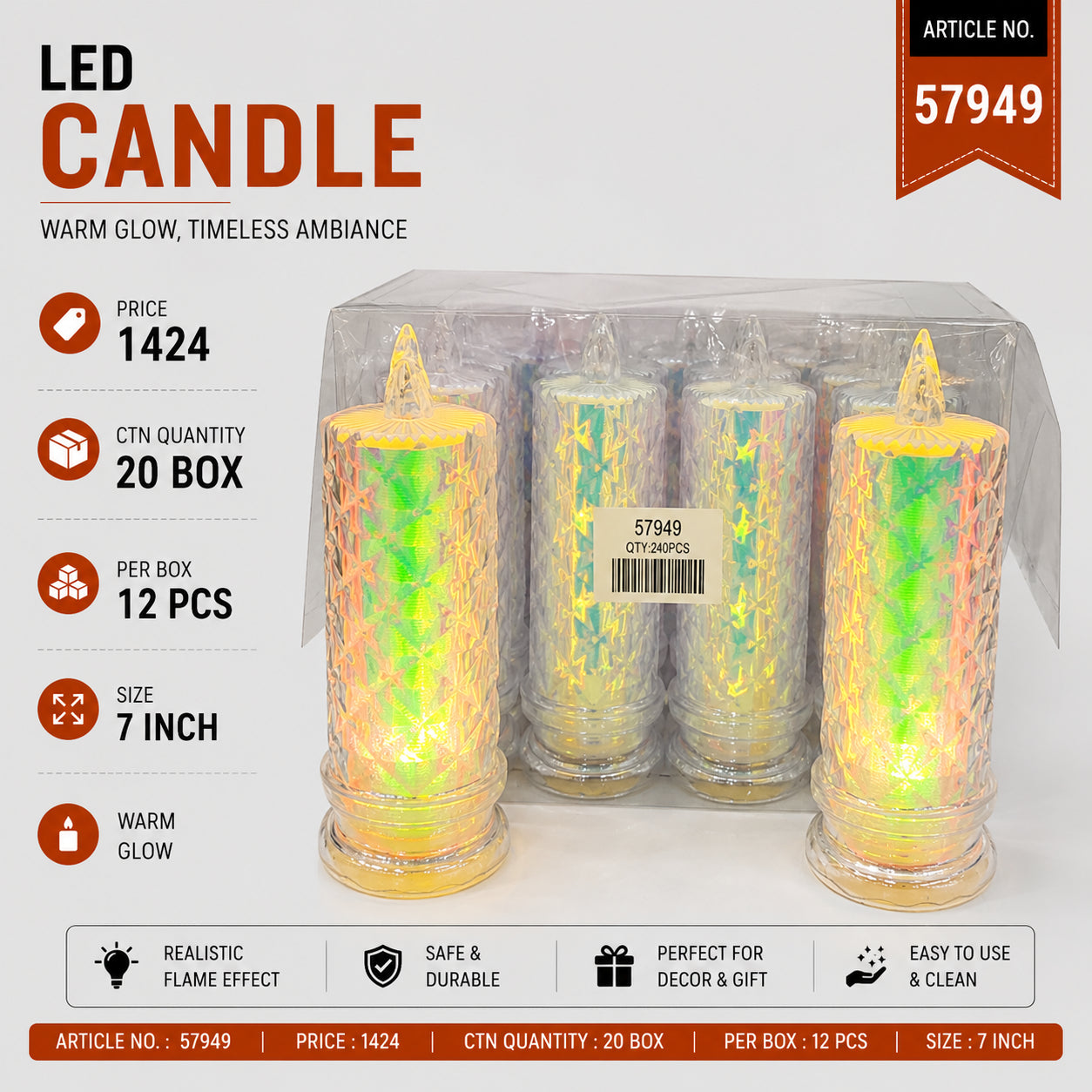 57949 (20)(12PC BOX)-CANDLE