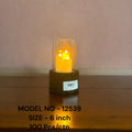 LED Candle in Glass Holder Pack of 3