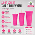 60734 (60SET)-PLASTIC SIPPER 3PC SET