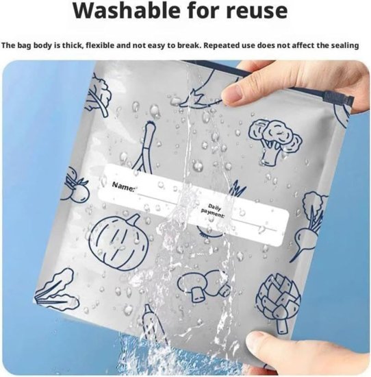10 pcs Reusable Aluminum Foil Bag Food Storage